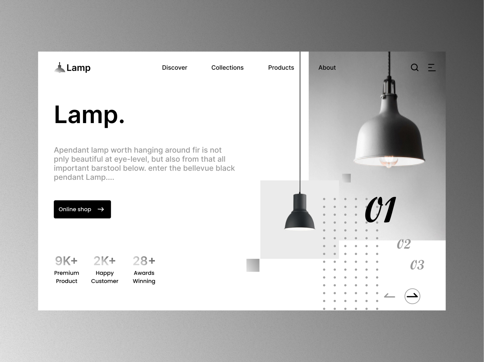 Lamp site by jigna lathiya on Dribbble