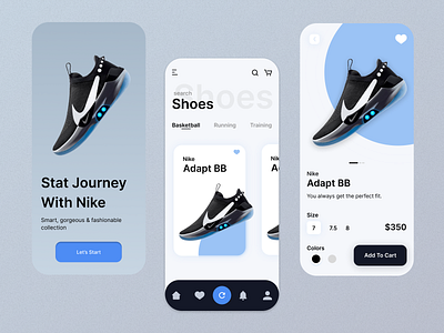 Shoes App design illustration logo ui ui ux