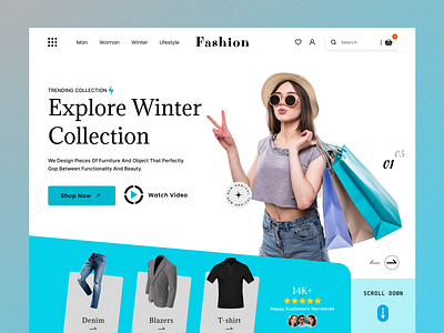 Fashion Landing Page app design fashion landing page illustration ui ui ux