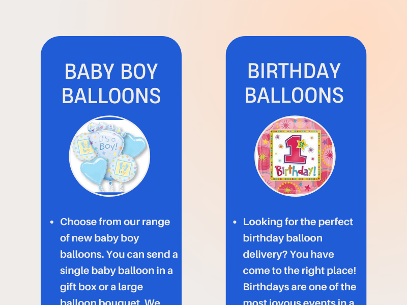 Dublin balloons delivery by look4balloons on Dribbble