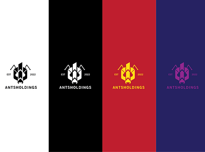 Antsholdings variants branding design graphic design logo vector