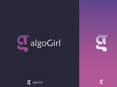 AlgoGirl Logo branding design graphic design logo vector