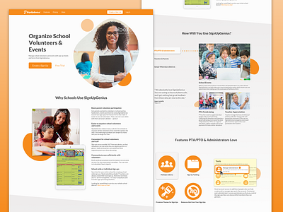 Schools Landing Page 2019 design landing page landing page design school schools vertical web design