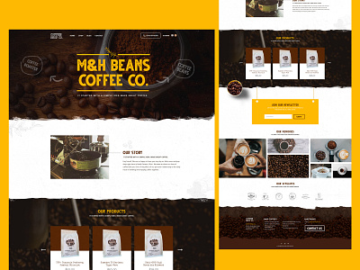 Coffee Store Website - V.02 ui web design