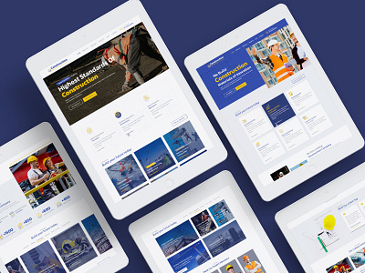 Construction Website Design ui web design