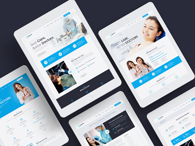 Dentist Website Design ui web design