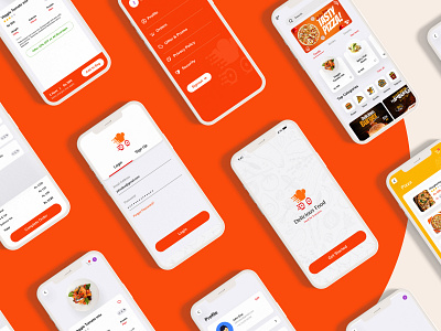 Online Food Mobile Application Design mobile app ui ux