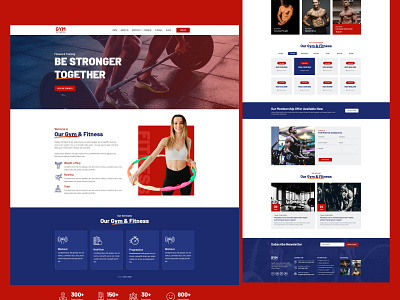 GYM Website - V.01 ui web design