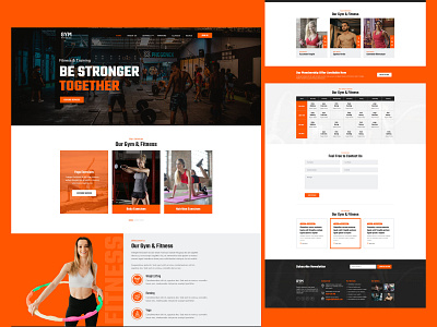 GYM Website - V.02 ui web design