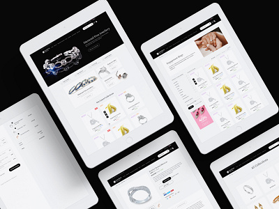 Jewellery Online Store Website Design ecommerce ui web design