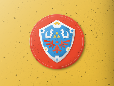 Hyrule Shield adobe adobeillustrator adobephotoshop gaming graphic design hyrule hyruleshield link shield zelda