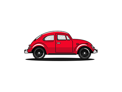 Beetle adobe adobeillustrator beetle car design illustration