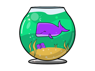Happy Sperm Whale colorful flat flat design graphic design illustration vector