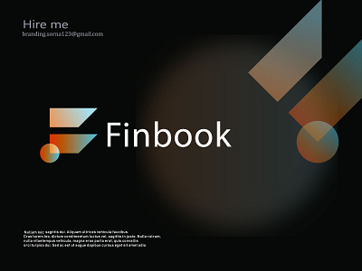 Finbook logo design brand identity branding creative logo graphic design logo logos minimal minimalist logo motion graphics popular logo visual identity design