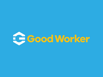 Good Worker Logo branding design icon illustration logo typography vector