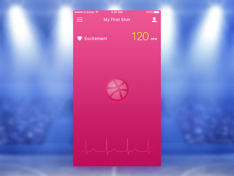 My First Shot animation basketball debut dribbble first gif hello shot