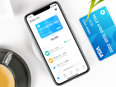 Kyash App app creditcard ios kyash money payment ui visa wallet
