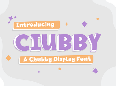3D Chubby Display Font 3d branding calligraphy design graphic design illustration typography