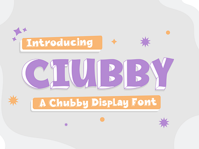 3D Chubby Display Font