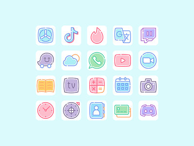 Free iOS 16 icon set by Mackenzie L for Krafted on Dribbble