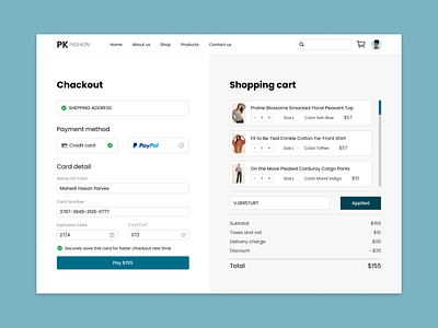 #Daily UI 02 cart page checkout page checkout page design daily ui daily ui 02 ui user interface design