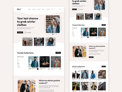 P&J Fashion landing page cloths landing page fashion fashion landing fashion landing page landing page landing page ui ui website landing page website ui