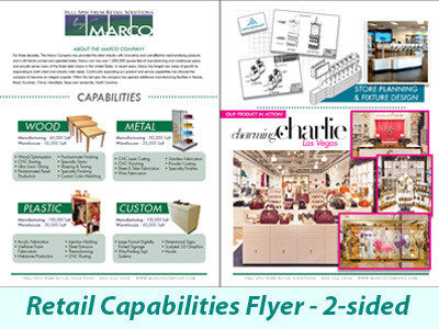 General Retail Capabilities Flyer brochure corporate flyer graphic design