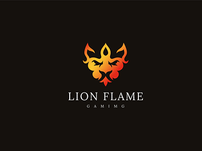 lion flame design graphic design illustration logo photoshop vector