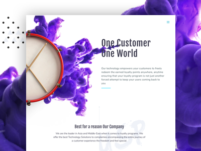 One pager website abstract concept minimal onepager ui ux website