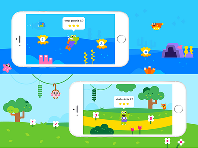 app game for kids app application colorful game graphic illustration plat