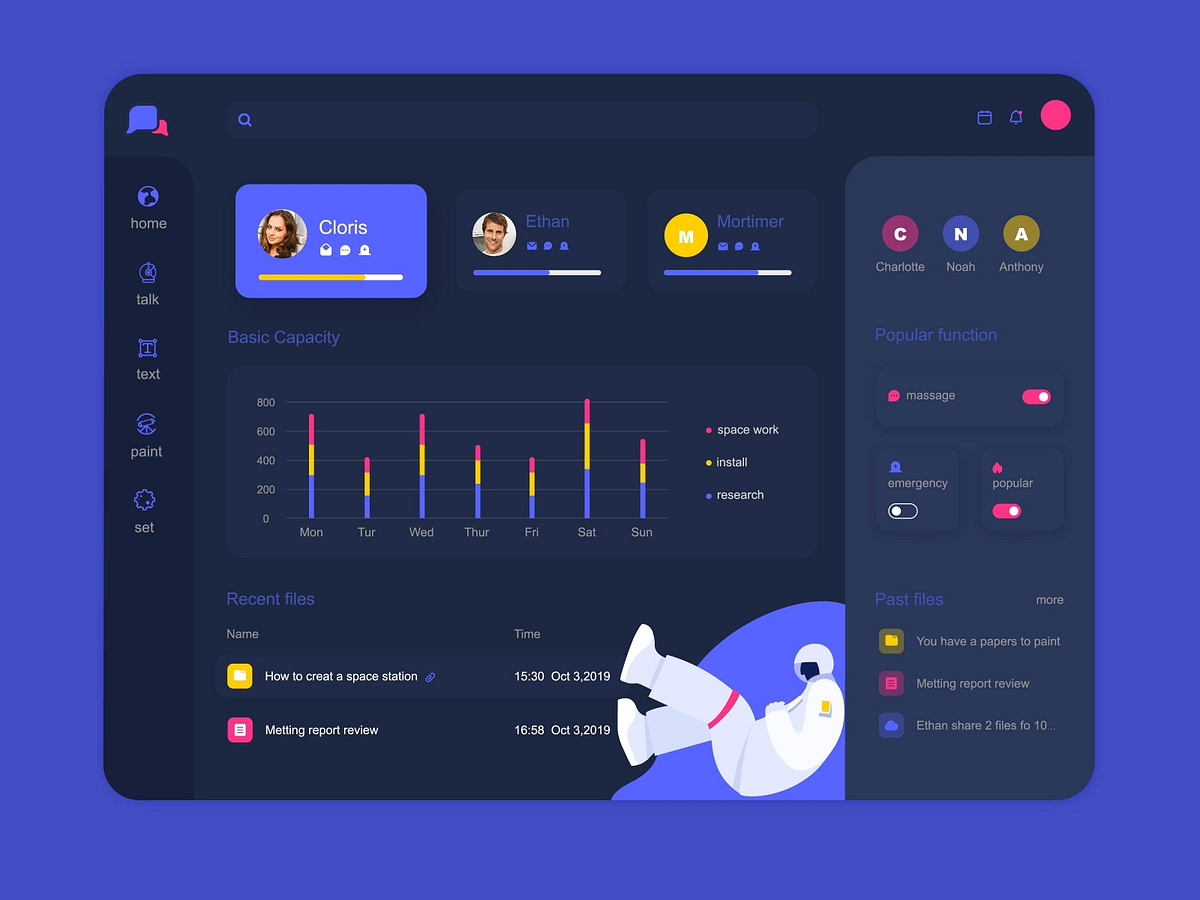 ui interaction design by yida for Face UI on Dribbble