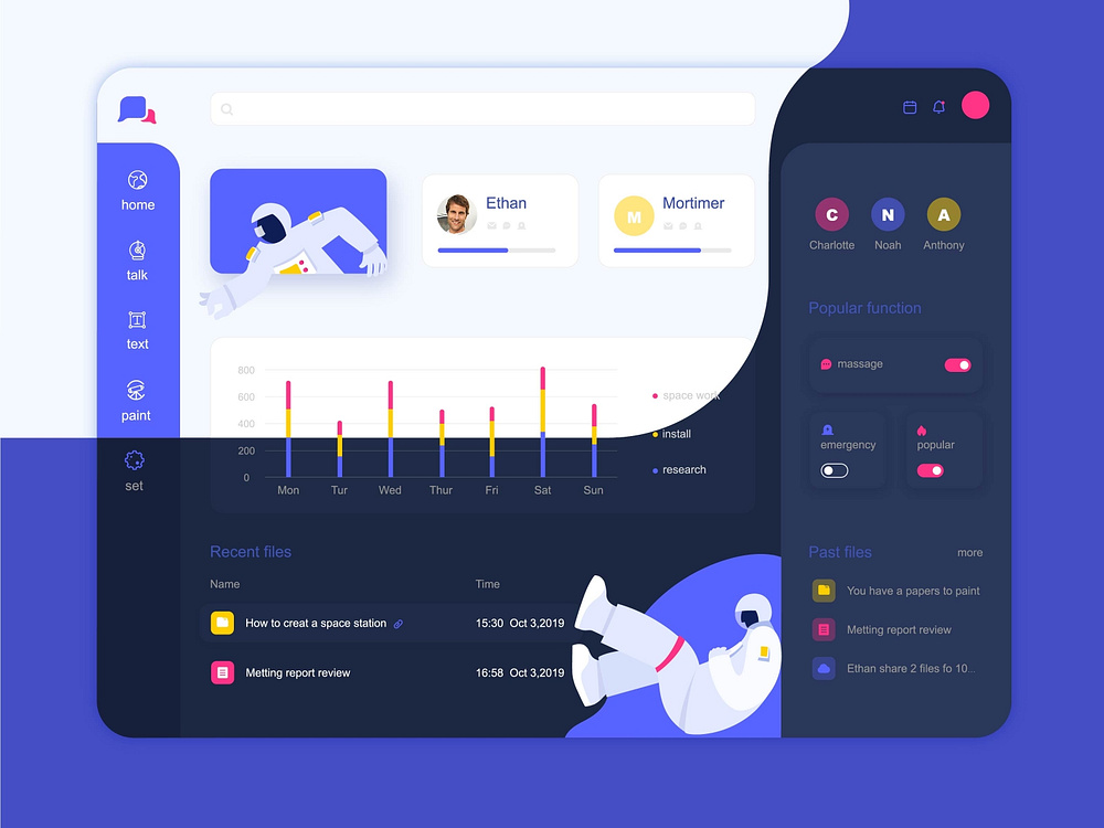 ui interaction design by yida for Face UI on Dribbble