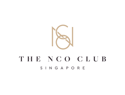 The NCO Club bar branding club design drinks food hotel illustration logo logomark military nco restaurant singapore typography vector