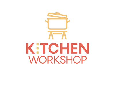 Kitchen Workshop branding design illustration kitchen logo logomark pot typography vector workshop