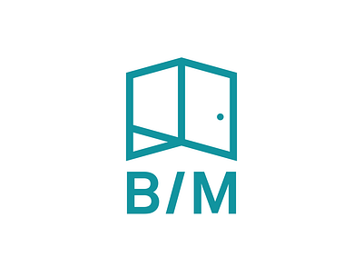 BIM branding design door illustration logo logomark typography vector