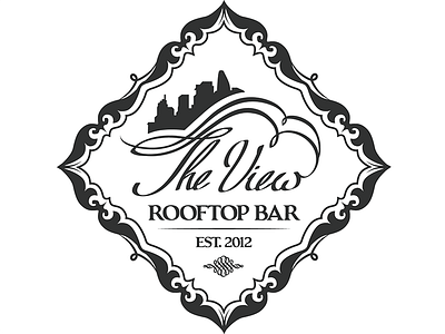 The View Bar Logo logo typography