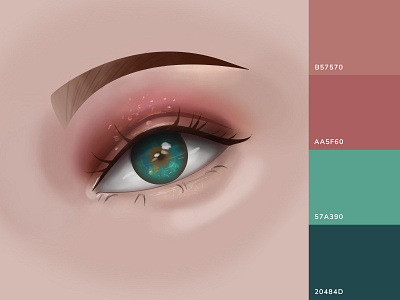 Eye design graphic design illustration makeup pallete picture