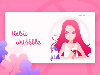 Hello Dribble ^_^ ~ hello dribble illustration