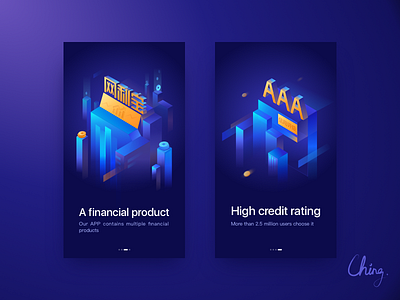 The second attempt app colors financial graphic illustration management ui