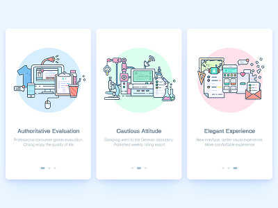 Guide pages app guide illustration pages ui