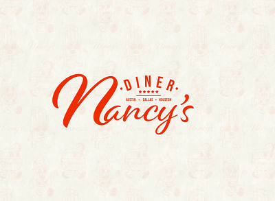 NANCY'S DINER BRANDING & IDENTITY brand identity branding character design design graphic design illustration logo restaurant branding typography vector