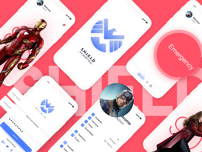 SHIELD android app app design iphone iso ui ux