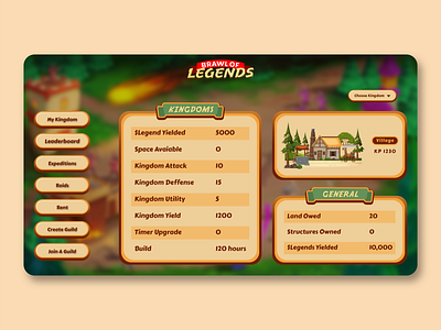 BRAWL OF LEGENDS - Mobile Game UI (IOS & Android)