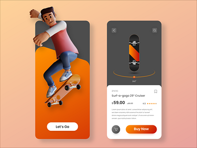 SURFY - Skateboard Online Shop App UI