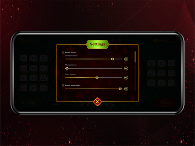 Hocus Pokess 21 - Poker Game Settings UI