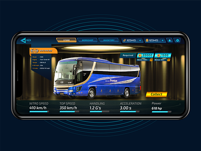Bus and Truck Simulator Asia - Mobile Game UI app ui bus simulator