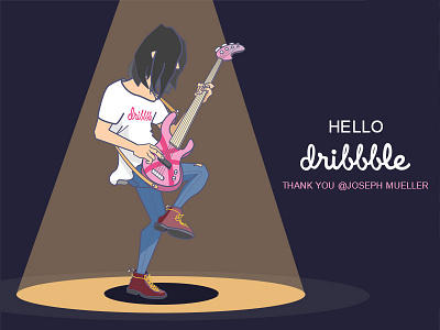 Bassist dribbble hello