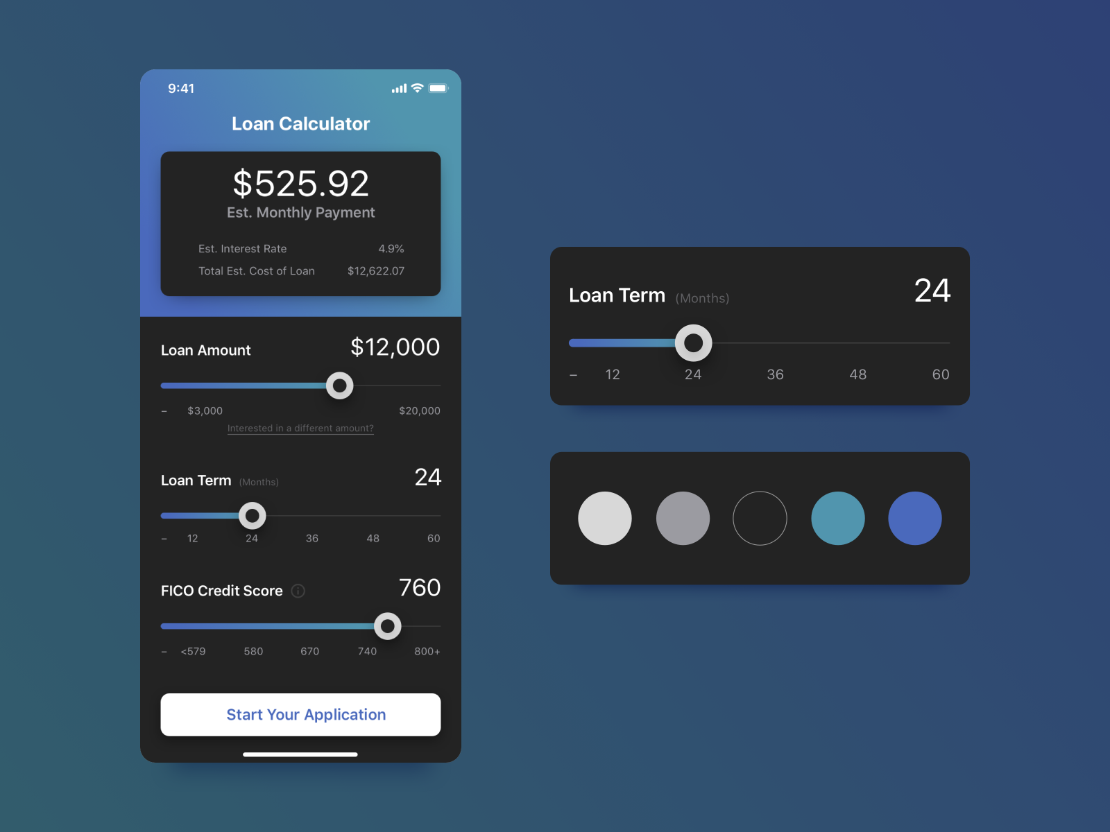 Calculator – Daily UI 004 by Chris Hartley on Dribbble