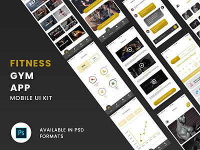 Online Gym Fitness App UI