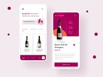 Drinks app UI kit